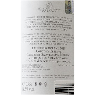 Corcova | Vin rosu sec Cuvee Racoveanu 0.75L
