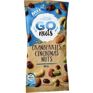 GOnuts | Amestec de miez de nuci, merisoare confiate si fructe de physalis 70g