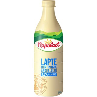 Napolact | Lapte din inima Ardealului 1.5% grasime 1.6L