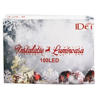 (bucata) | Instalatie luminoasa colorata, 100 led, 6m