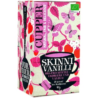 Cupper | Ceai eco din plante cu capsuni si vanilie Skinni Vanilli 40g
