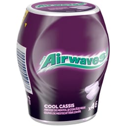 Airwaves | Guma de mestecat fara zahar cu arome de mentol si coacaze negre, 46 buc, 64g