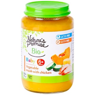 Piure de legume cu carne de pui 6+ luni 190g