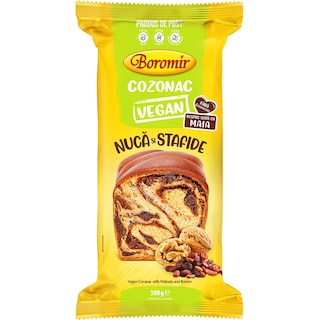 Boromir | Cozonac Vegan crema cu nuca si stafide 500g