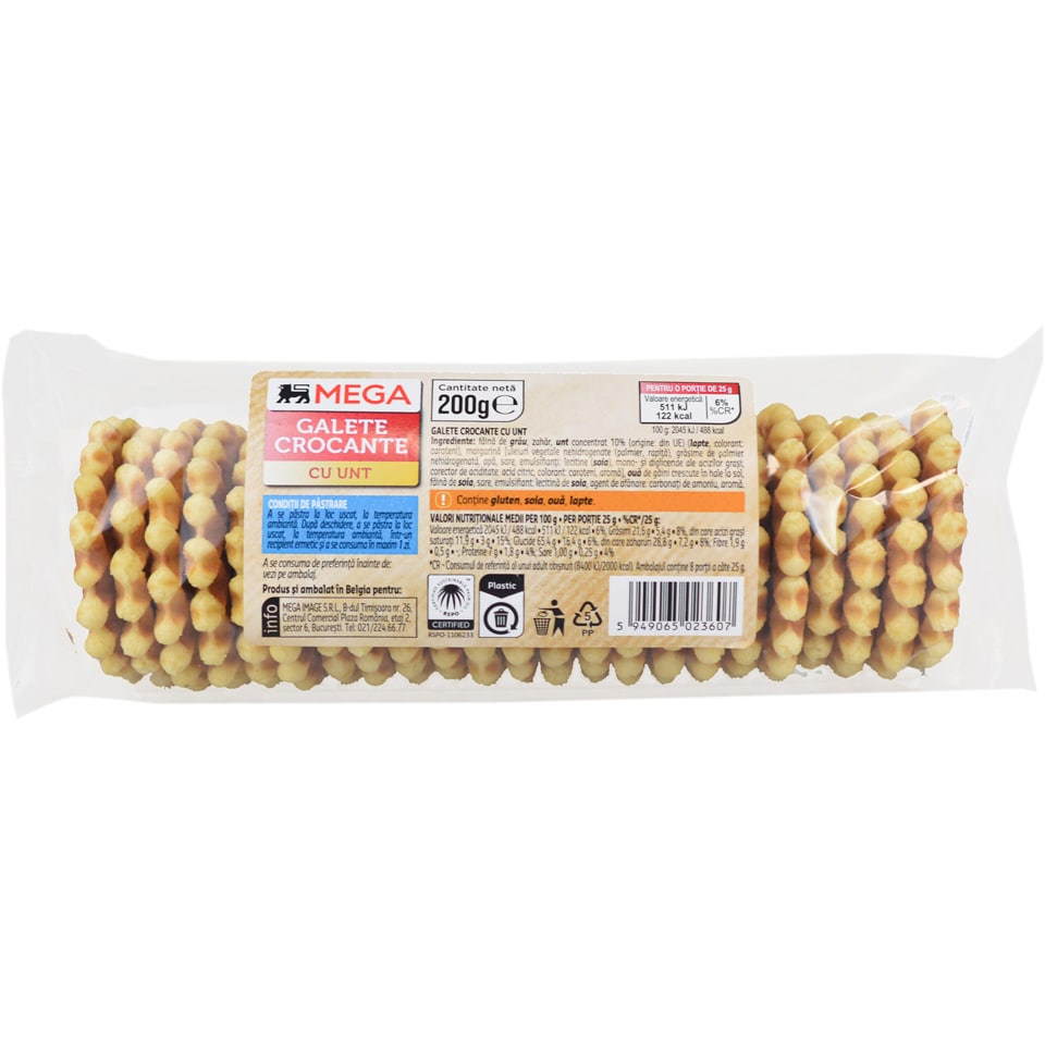 Romania product data sample: Galete cu unt 200g