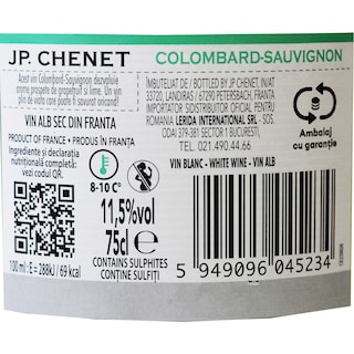 JP Chenet | Vin alb sec Colombard Sauvignon 0.75L
