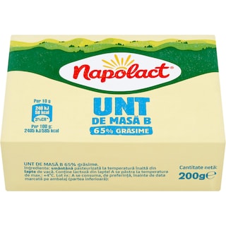 Napolact | Unt de masa B 65% grasime 200g