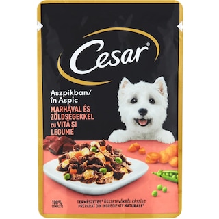 Cesar | Hrana umeda cu vita si legume pentru caini 100g
