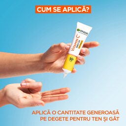 Garnier | Crema fluida invizibila Garnier Skin Naturals Vitamin C SPF 50+