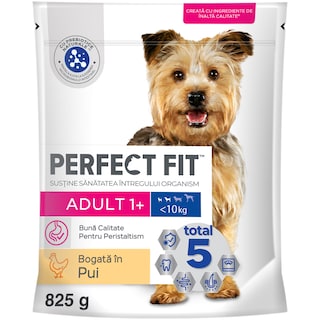 Perfect Fit | Hrana completa, uscata, bogata in pui, pentru caini adulti 825g
