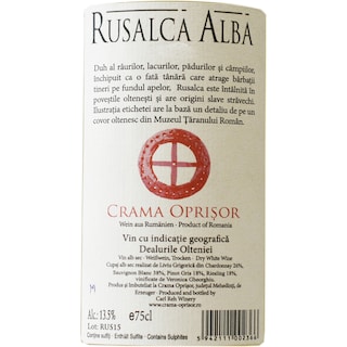 Crama Oprisor-Rusalca Alba