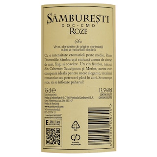 Domeniile Samburesti | Vin rose sec 0.75L