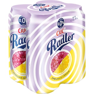 Ciuc Radler | Bere fara alcool cu zmeura si lamaie 4x0.5L