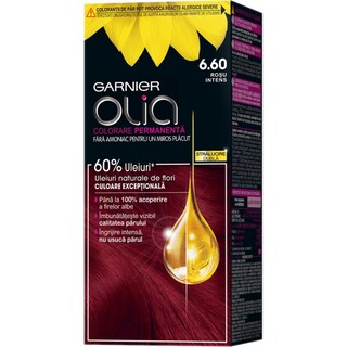Garnier | Olia | Vopsea de par fara amoniac 6.60 Rosu Intens