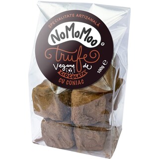 NoMoMoo by Vegan Gourmet | Trufe vegane de cicolata cu coniac 75g