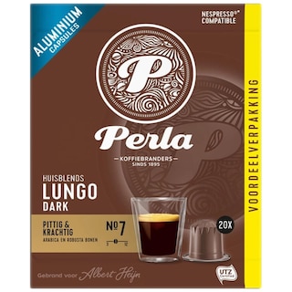 Perla | Cafea Lungo Dark, 20 capsule