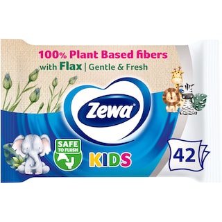 Zewa | Hartie igienica umeda pentru copii, 42 bucati