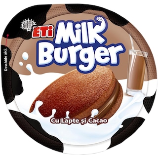 Milk Burger | Prajitura din cacao cu miere si lapte 35g