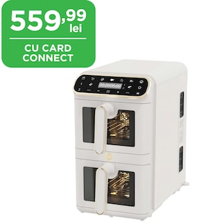 Berlinger Haus | Friteuza cu aer cald, dual basket 11L, digital, Sahara