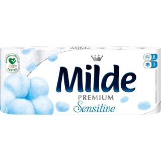Milde | Hartie igienica Sensitive 3 straturi, 8 role