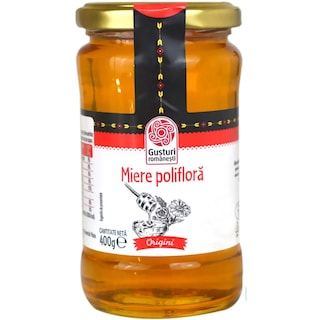 Gusturi romanesti | Miere de albine poliflora 400g