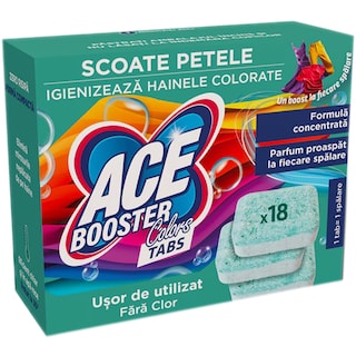 Ace | Tablete pentru indepartarea petelor, 18 buc.