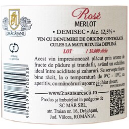 Casa Isarescu | Vin roze demisec Merlot 0.75L