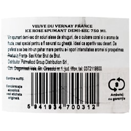 Veuve du vernay | Spumant Ice Rose demisec 0.75L