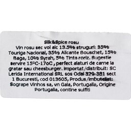 Silk&Spice | Vin rosu Red Blend 0.75L