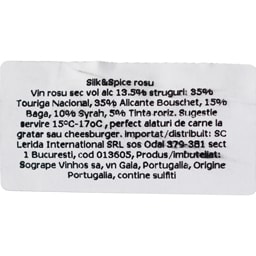 Silk&Spice | Vin rosu Red Blend 0.75L