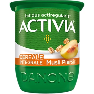 Activia | Iaurt cu musli si piersici 2.8% grasime 125g