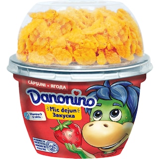 Danonino | Iaurt cu capsuni si cereale 143g