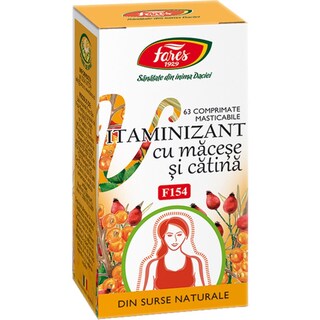 Fares | Vitaminizant cu macese si catina, 63 comprimate