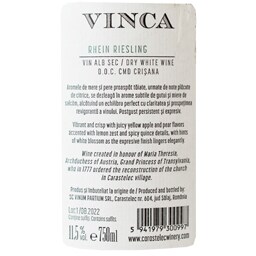 Vinca | Vin alb sec Rhein Riesling 0.75L