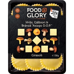 Girasoli cu hribi, galbiori si branza Asiago DOP 250g