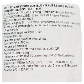 Domaines Vinsmoselle | Vin alb Riesling 0.75L