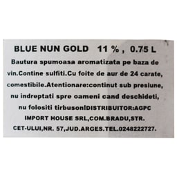 Blue Nun | Bautura spumoasa aromatizata 24K Gold Edition 0.75L