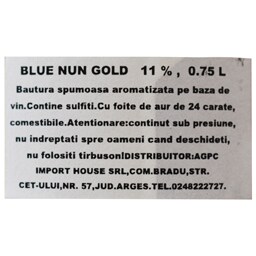 Blue Nun | Bautura spumoasa aromatizata 24K Gold Edition 0.75L