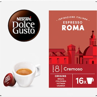 Nescafe | Dolce Gusto | Cafea Espresso Roma 16x6.2g