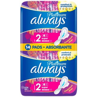 Always | Platinum | Absorbante Ultra Super Plus 14 buc