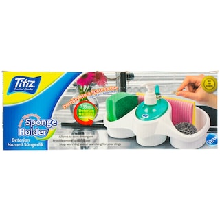 Titiz | Dispenser sapun lichid cu suport burete