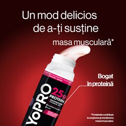 YoPRO | Iaurt de baut cu capsuni si zmeura 300g
