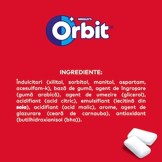 Orbit | Guma de mestecat cu aroma de capsuni 14g