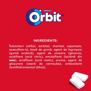 Orbit | Guma de mestecat cu aroma de capsuni 14g
