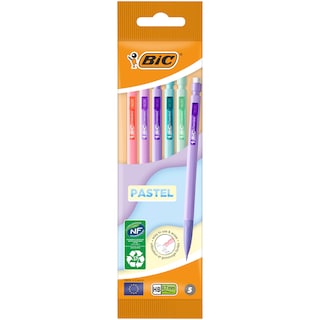 Bic | Matic Pastel | Creioane mecanice, varf 0.7mm, set 5 bucati