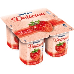 Danone Delicios | Iaurt cu capsuni 125g