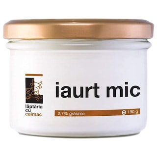 Laptaria cu caimac | Iaurt mic 2.7% grasime 190g
