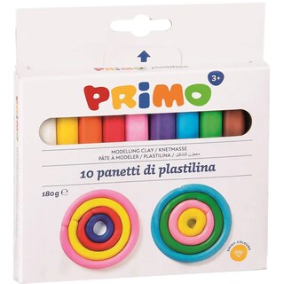 Primo | Plastilina, 10 culori 180g