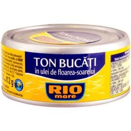 Ton bucati in ulei de floarea soarelui 160g