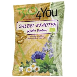 BIO4YOU | Dropsuri bio cu salvie si plante medicinale 75g